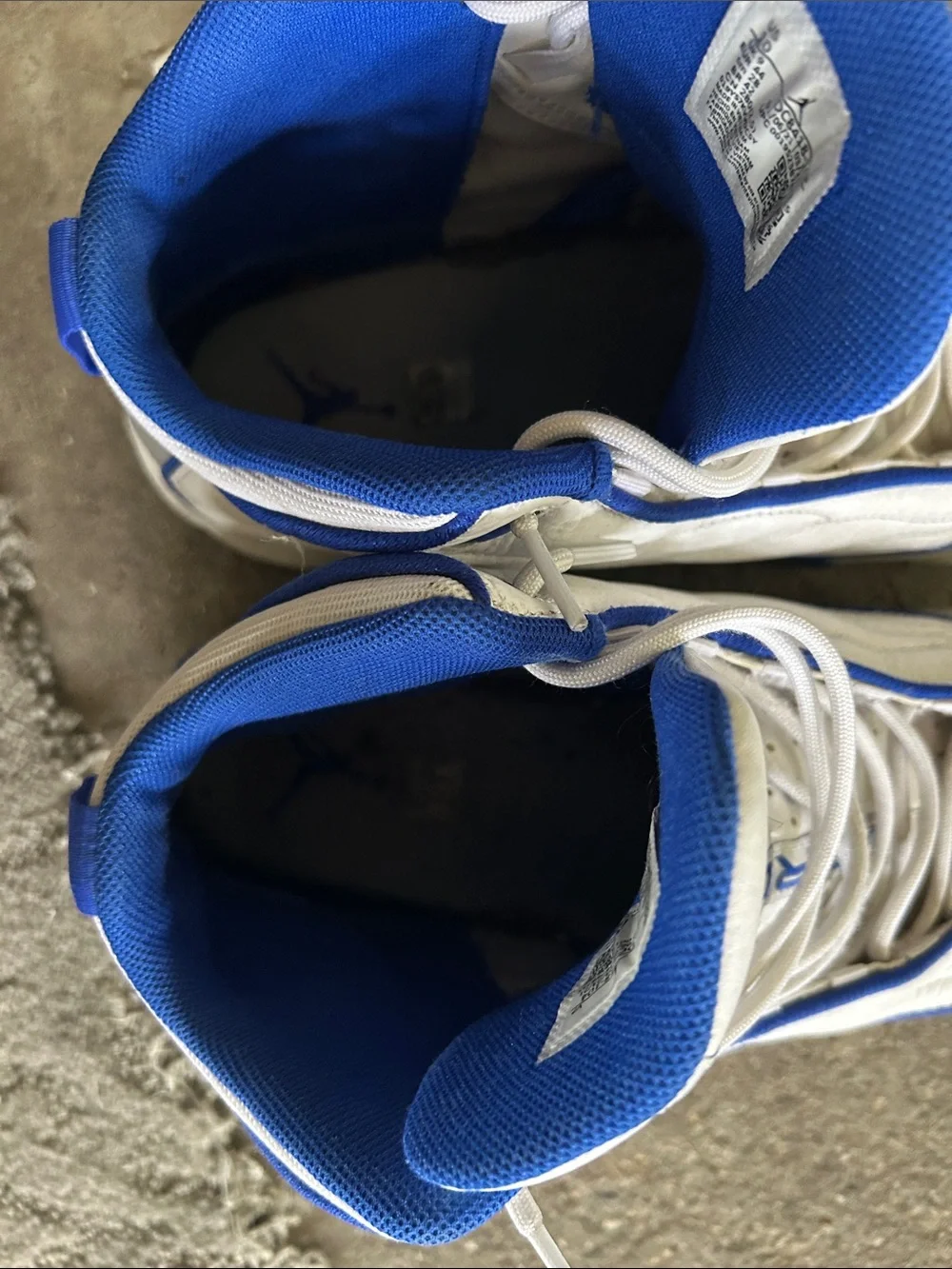 Nike JORDAN VP Blue and White Athletic Sneakers